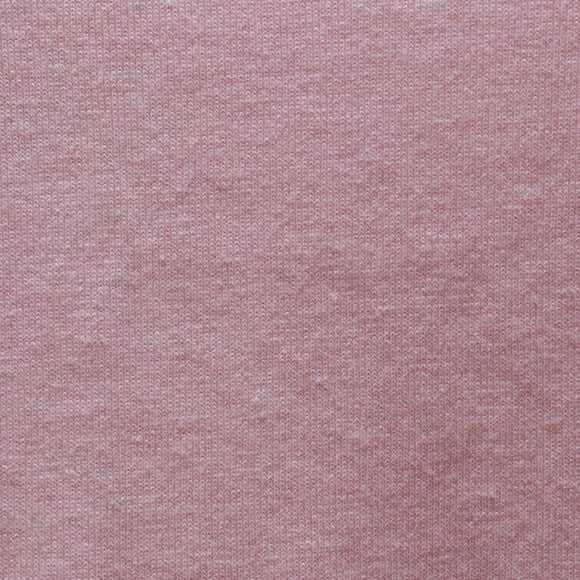 Pale Pink Melange Short Sleeve V Neck T Shirt Nawao.com