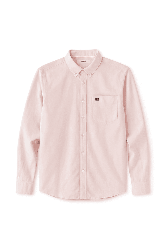 Pale Pink Mens Casual Shirt Nawao.com