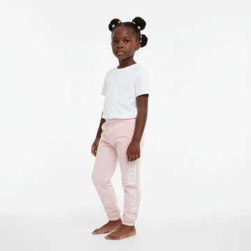 Pale Pink Placement Print Track Pant Nawao.com