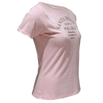 Pale Pink Printed T Shirt Nawao.com