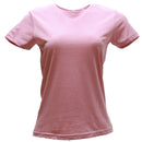 Pale Pink Short Sleeve Crew Neck T Shirt Pale Nawao.com