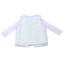 Pale Pink T Shirt With Gillet And Leggings Nawao.com