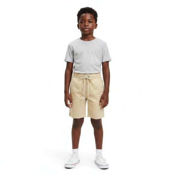 Pale Yellow Pullon Shorts Pale Yellow Nawao.com