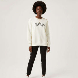 Paris Sweatshirt  Cream Uk8 Nawao.com
