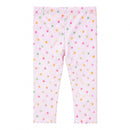 Peach 3D Top With Lilac All Over Print Leggings Assorted Nawao.com