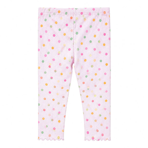 Peach 3D Top With Lilac All Over Print Leggings Assorted Nawao.com