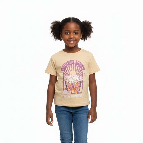 Peach Embellished Slub Jersey T Shirt Nawao.com