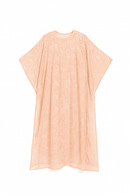 Peach Lurex Kaftan Nawao.com