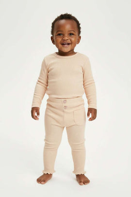 Peach Rib Leggings Nawao.com
