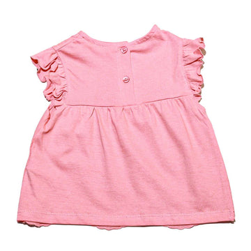 Peach Schiffly Blouse Nawao.com