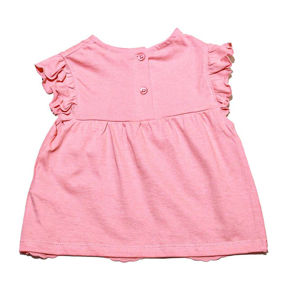 Peach Schiffly Blouse Nawao.com