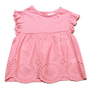 Peach Schiffly Blouse Nawao.com