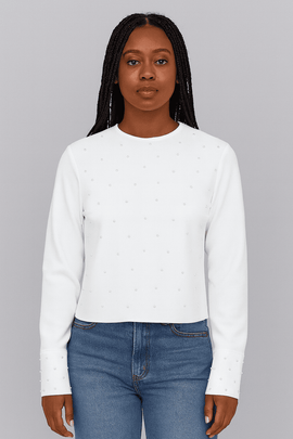 PEARL BLOUSE IVORY Nawao.com