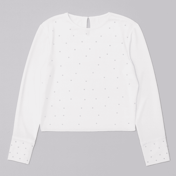 PEARL BLOUSE IVORY Nawao.com