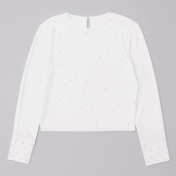PEARL BLOUSE IVORY Nawao.com