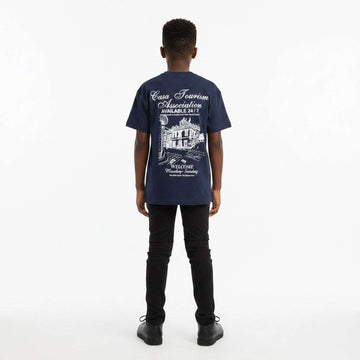 Petrol Blue Casa Tourism Association Over Size T Shirt Blue Nawao.com