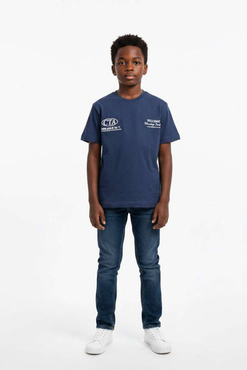 Petrol Blue Casa Tourism Association Over Size T Shirt Blue Nawao.com