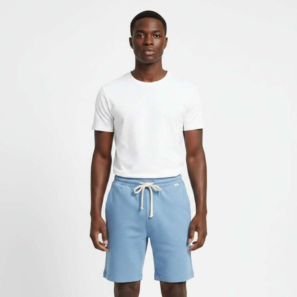 Petrol Blue Pull On Shorts Blue Nawao.com
