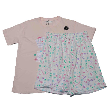 Pink 2pc set with Oversize Pant Nawao.com