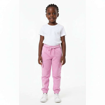 Pink Active Track Pants With Cargo Pockets  Pale Pink Nawao.com