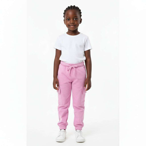 Pink Active Track Pants With Cargo Pockets  Pale Pink Nawao.com