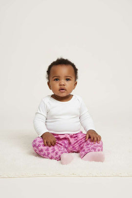 Pink All Over Print Bow Joggers Nawao.com