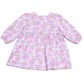 Pink All Over Print Dress Nawao.com