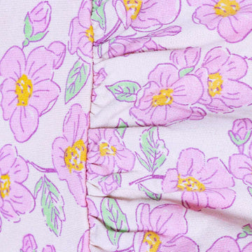 Pink All Over Print Dress Nawao.com