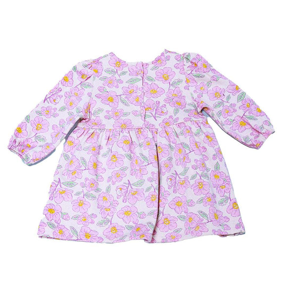 Pink All Over Print Dress Nawao.com