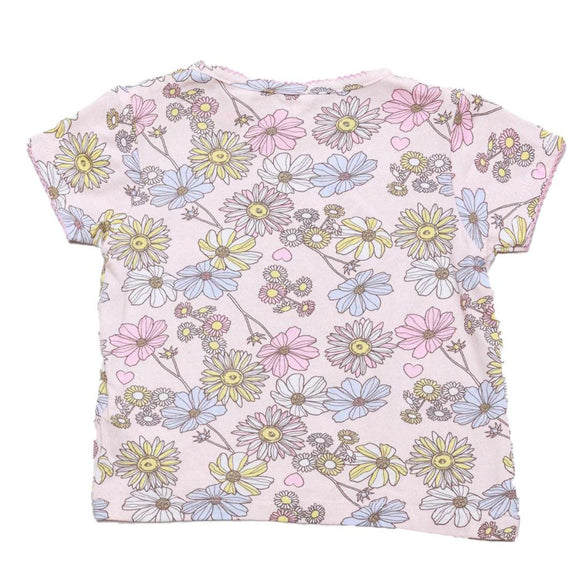 Pink All Over Print Pyjama Set Pale Nawao.com