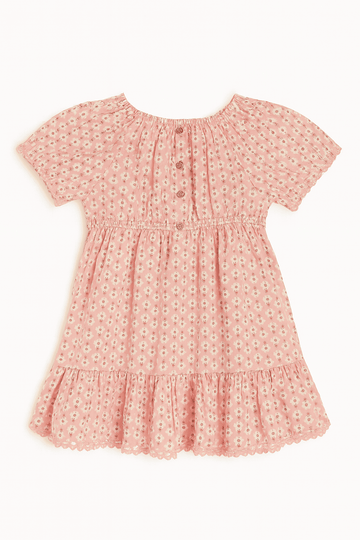 Pink Allover Print Satin Blouse Pale Pink Nawao.com