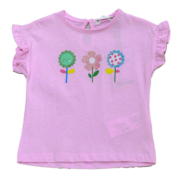 Pink And Light Mint Pack Of  Tshirts Assorted Nawao.com