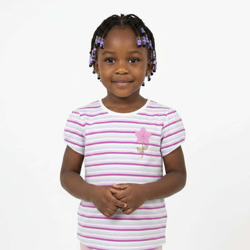 Pink And White Embellished Pack Of 2 Tshirt Pale Pink Nawao.com
