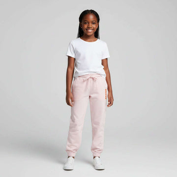 Pink Basic Track Pants Pale Pink Nawao.com
