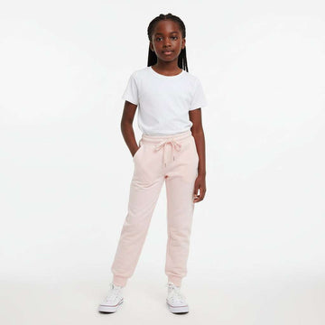 Pink Basic Track Pants Pale Pink Nawao.com