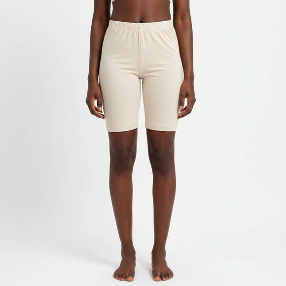 Pink   Beige 2 Pcs Pack Cycling Legging Assorted Nawao.com