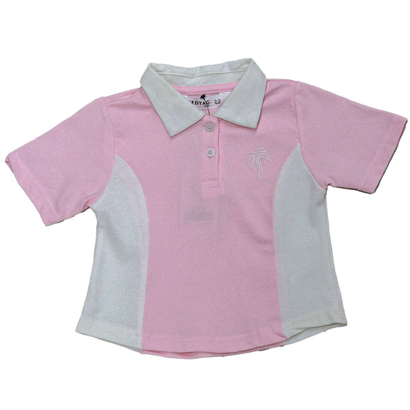 Pink Black White Pique Color Block Sets Pale Pink Nawao.com
