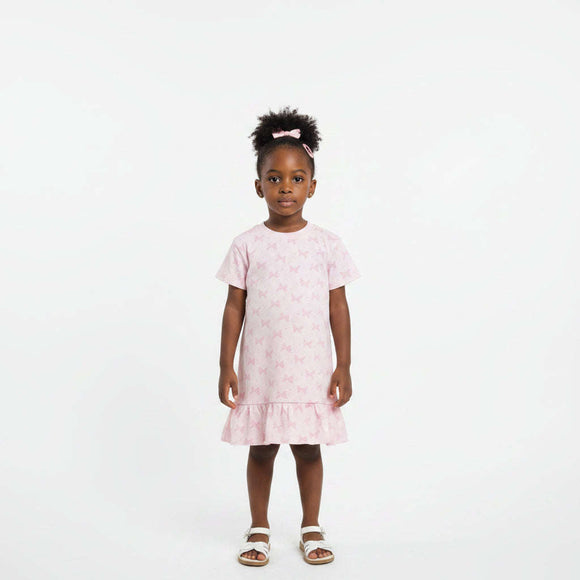 Pink Bow Aop S S Nightshirts   Pale Pink Nawao.com
