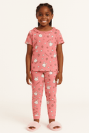 Pink Bunny Print Yummy Fabric Pajama Sets Assorted Nawao.com