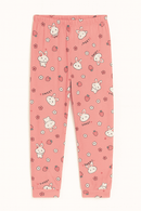 Pink Bunny Print Yummy Fabric Pajama Sets Assorted Nawao.com