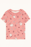 Pink Bunny Print Yummy Fabric Pajama Sets Assorted Nawao.com