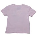 Pink Butterfly Sequins At Chest T Shirt Pale Nawao.com