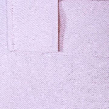 Pink Cargo Pocket Flared Hem Twill Pants Pale Nawao.com