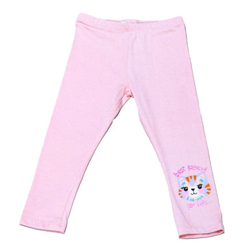 Pink Cat Placement Leggings Nawao.com