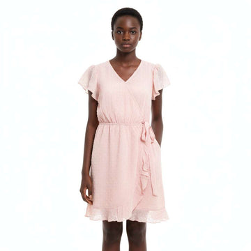 Pink Chiffon Dobby Lurex Nawao.com