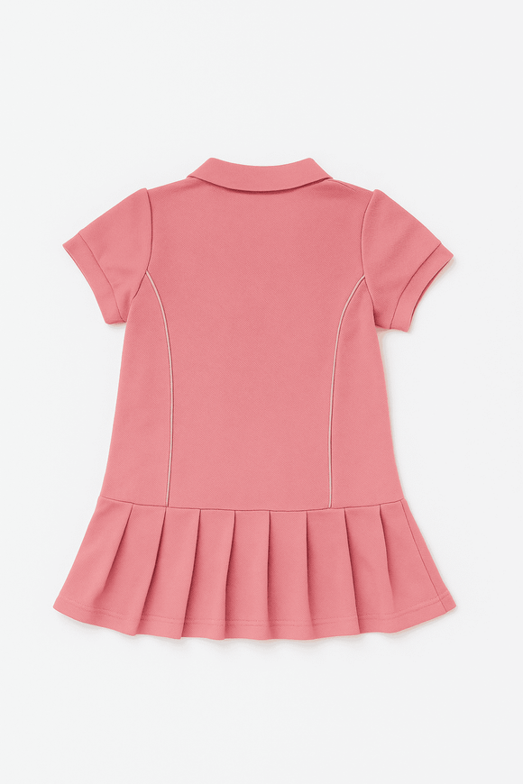 Pink Collared Active Dress Pale Pink Nawao.com