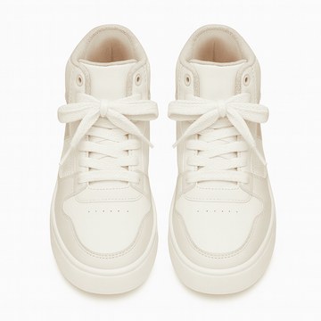 Pink Color Block High Top sneakers Nawao.com