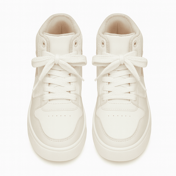 Pink Color Block High Top sneakers Nawao.com