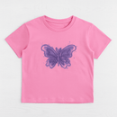 Pink Drop Shoulder Rope T Shirts Pale Pink Nawao.com