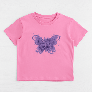 Pink Drop Shoulder Rope T Shirts Pale Pink Nawao.com